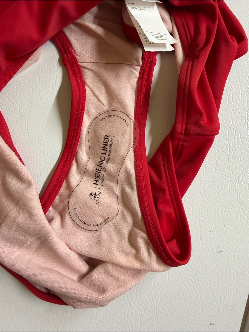 Cupshe Red Ruffle Halter Tankini Set - Picture 7 of 7